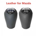 5 6 Speed Car Leather Gear Shift Knob for MAZDA 3 BK BL 5 CR CW 6 II GH CX 7 ER MX 5 NC III 23 MT Handball Accessories|Gears|