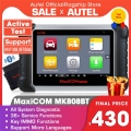 Autel Maxicom Mk808bt Obd2 Car Diagnostic Tools With All System Diagnosis, 25+services, Immo, Oil Reset, Epb, Bms, Sas, Dpf, Abs