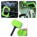Portable Cleaning Brush Car Window Windshield Microfiber Cleaning Cloth Automotive Accessory Random Color|Sponges, Cloths &