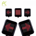 PCycling Bicycle Intelligent Turn Taillight Signal Light Brake Light Projection Lamp 64 LED Infrared Warning Light Accessories