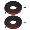 2m T-type Car Door Rubber Seal Strip Tape Waterproof Dustproof Automotive Windshield Roof Sealing Self-adhesive Stickers - Fille