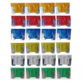 24pcs 5A 10A 15A 20A 25A 30A Car Fuse Assorted Micro Mini Blade Fuses Fit For Auto Car Van Truck SUV Fuse Kit|Fuses| - Officem