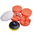 7pcs Car Polishing Pad Kit 3 inch For Car polish Tool Buffer Pad Set Waxing Buffing Pad Drill Set|Polishing & Grinding Mater