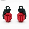 Aluminum Wheel Valve Stem Cap Red Pair Dirt Bike Pocket Electric Gas Scooter Atv Tires Motorcycle Bicycle Tire Car Truck|cap cap