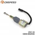 3932530 24v Diesel Engine Shut Off Solenoid Sa-4756-24 For Cummins 4bt, 6bt5.9 Excavator - Valves & Parts - ebikpro.com