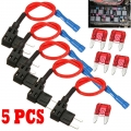 5 Pcs Car Fuse Holder, Fuse Adapter, Fuse Splitter, Small Mini Fuse - Fuses - ebikpro.com