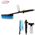 Retractable Long Handle Car Wash Brush Water Foam Flow Auto Cleaning Brushes Care Washer Tire Clean Tool Maintenance - Sponges,