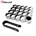 20pcs Universal Anti-rust 17 19 21mm Chrome Glossy Abs Auto Trim Tyre Wheel Nut Screw Bolt Protection Covers Cap Car Accessories