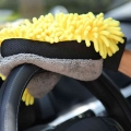 Waterproof Car Wash Microfiber Chenille Gloves Thick Car Cleaning Mitt Wax Detailing Brush Auto Care Double faced Glove|Sponges,