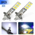 2pcs H1 5000k Super White 2w Cree Led Headlight Bulbs Kit Fog Driving Light For Car Lighting Tools - Car Headlight Bulbs(led) -