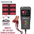 Battery Analyzer 6V 12V 24V BM510 for Lawn Mower Truck Motorcycle Electric Car Internal Resistance Tester Life Voltage Detector|