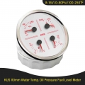 Kus 110mm 3 In 1 Multifunctional Gauge Meter Tachometer Fuel Level 12v Voltmeter With Red/yellow Backlight - Speedometers - Offi