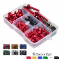 177pcs/set Cnc Alloy M6 M5 Fairing Bolts Kit Bodywork Screws Nut For Motorcycle 6 Colors - Nuts & Bolts - ebikpro.com