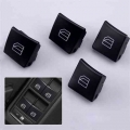 4Pcs Black Car Master Window Switch Button Cover Cap Fit for Mercedes Benz C Class W204 C200 C220 E200 CLA GLK ML350