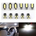 11pcs Led Bulbs For Volkswagen Vw Golf 5 Led Interior Light Car Indoor Map Dome Reading Lamps Trunk Light Bulbs Kit Accessories