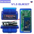 10PCS/Lot Super Mini ELM327 Bluetooth V1.5 OBD2 For Android/Symbian Code Reader PIC18F25K80 ELM 327 Bluetooth OBD Interface|Car