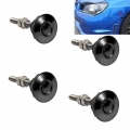 4x Push Button Quick Release Car Hood Bonnet Latch Pin Lock Bumper Clip Black Airride Eibach Accuair Ta Technix - Shock Absorber