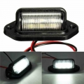 12V 6LEDs License Plate Light Car Truck Trailer Step Lamp License Plate Light For Motorcycle Boats Aircraft Trailer RV Truck|T