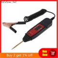 1.65m Spring Line Car Digital LCD Electric Voltage Test Pen Probe Detector Tester With LED Light for Auto Car Testing Tool|Elect