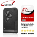 Gorbin 3 Buttons Car Remote Key Shell Case For Renault Clio Logan Megane 2 3 Koleos Scenic Car Key Cover With Small Key - Car Ke