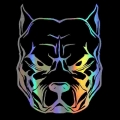 Motorcycle Sticker Dog Pattern Pit Bull Pitbull Reflective Car Stickers Moto Auto Decal Funny Jdm Vinyl On Car Styling 19*15cm -