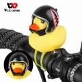 WEST BIKING 1 Pcs MTB Road Bike Bell Little Yellow Duck with Helmet Bicycle Bell Bike Handlebar Lamp Bike Horn Bike Accessories|