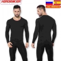 Herobiker Men Fleece Lined Thermal Underwear Set Motorcycle Skiing Base Layer Winter Warm Long Johns Shirts & Tops Bottom Su