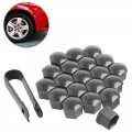 20 X 17mm Car Wheels Plastic Nuts With Screw Cap Removal Tools For Vw Audi #1 - Nuts & Bolts - ebikpro.com