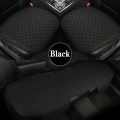 New Black Flax Car Seat Cover Four Seasons Universal Front Rear Back Backrest Auto Chair Seat Cushion Protector Pad|Automobiles