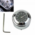 7/8" 1" Motorcycle Bike Chrome Waterproof Black Dial Handlebar Clock Glow Watch|Instruments| - Ebikpro.com