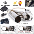 PQY 2.5" / 3" Stainless Steel Headers Y Pipe Electric Exhaust CutOut Cut Out Kit For 2.5inch or 3inch Exhaust Pipe P