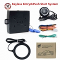 Overseas 12V Car Start Stop Button Engine Push Start Button Alarm Lock Keyless System Door Push Button Tactile Buttons|Keyless S