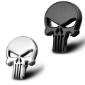 Car Styling 3d Metal Punisher Skull Emblem Badge Stickers Decals Auto Truck Motorcycle Car Accessories Automobiles Freeshipping