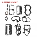 Gasket Kit Powerhead For Johnson/Evinrude 25/35hp 2cyl X Ref# 433941 18 4307| | - ebikpro.com