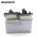 2pcs Canbus White For Toyota Yaris/vitz Camry Corolla Prius C Ractis Verso S Led Licence Number Plate Led Lamp Light Oem Replace