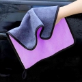 1PC 30x30/40/60CM Car Wash Microfiber Towel Car Cleaning Drying Cloth Pink Purple Car Care Cloth Detailing Plush Car Wash Towel|