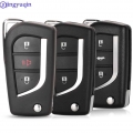 Jingyuqin Remote Folding 2/3 Buttons Car Key Shell For Toyota Corolla Rav4 Before 2013 Toy43 Toy48 - Car Key - ebikpro.com