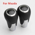 New Leather Gear Shift Knob for Mazda 3 5 8 MX 5 CX 5 CX 7 CX 9 Car Automatic Transmission Gearbox Handles Hanlball Accessories|