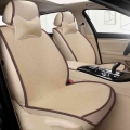 2021 New Car Seat Four Seasons Universal Half Bag Linen Single Main Driver Seat Case Ultra-thin Fabric Mat Winter Seat Cushion -