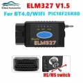 Hs Can/ms Can Switch Elm327 V1.5 Car Scanner Pic18f25k80 Chip Bt4.0 &wifi Elm 327 1.5 For Ford Obd2 Diagnostic Tool Forscan