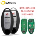 Datong World Remote Control Car Key For Nisan Rogue X Trail FCCID KR5S180144106 433MHz 4A Chip Replacement Keyless Entry Card|Ca