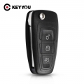 Keyyou New 3 Buttons For Ford Focus Fiesta 2013 Fob Case With Hu101 Blade Flip Folding Remote Key Shell Fob Case - Car Key - Off