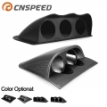 2 Inch 52mm Dash Board Dual Triple Gauge Pod Black Carbon Fiber Color Gauge Pod Mount Holder - Gauge Trim - ebikpro.com