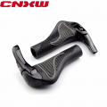 Cycling Handle Grip Bar End Durable Anti-slip Rubber Aluminum Alloy Mtb Mountain Bike Bicycle Lock-on Handlebar Cover - Bicycle
