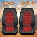 Karcle 2Pcs Heated Cover Car Seat Heating 12/24V Universal Warm Winter Heated Car Seat Cover Cushion Auto Seat Cover Heating|Aut