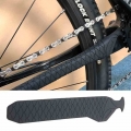 Bicycle Chain Protector Black Carbon Fiber Cycling Frame Chain Stay Posted Protector MTB Chain Care Guard Cover Bike Accessories