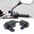 2021 NEW 12V Motorcycle Switch 10mm Mirror Mount Motorcycle Headlight Hazard Brake Fog Lights ON OFF ON Switch Button Waterproof