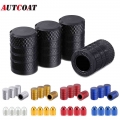 AUTCOAT 4/8Pcs Tire Valve Stem Caps, Aluminum Tire Valve Cap, Universal Stem Covers for Cars Trucks Motorcycles SUVs and Bikes|V