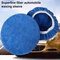 6pcs Auto Microfiber Polishing Bonnets Buffer 5/7/9 Inch Sizes Polisher Pad Cover Car Waxing Applicator Bonnet For Car - Sponges