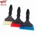 QILI QH 24Three color Newest Tendon handle scraper squeezing water glass film Ice/Snow Scraper Clean Window water clean squeegee